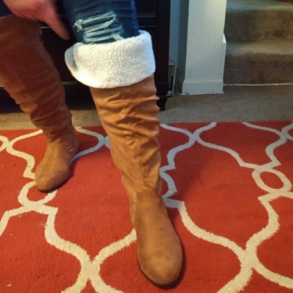 🆕NEW IN BOX Torrid Cognac Over the Knee Boots - Picture 7 of 8